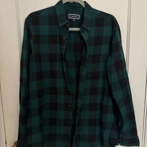 Men's Club room buffalo check button down